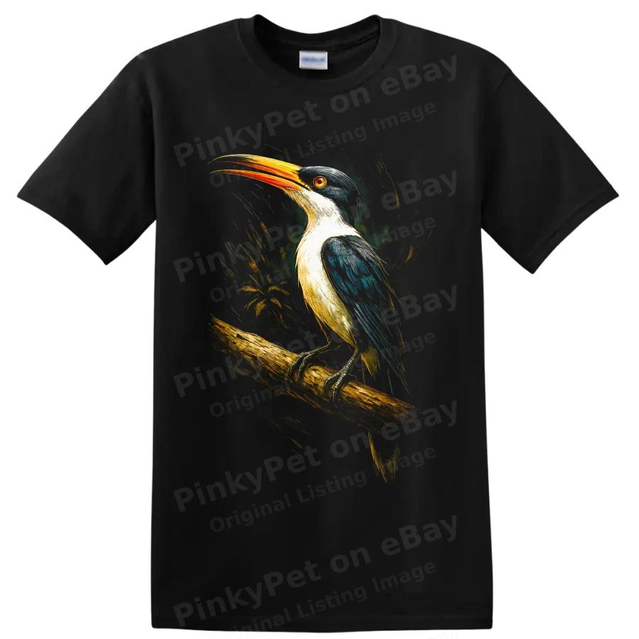 Kingfisher Bird T Shirt Colorful Perched Wildlife Art Nature Lover Gifts Tee