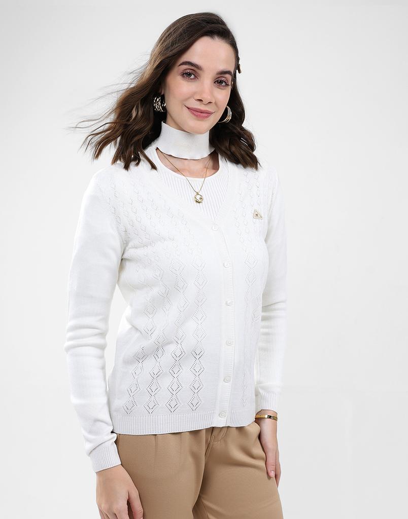 Monte Carlo Women's V Neck Full Sleeve Cardigan