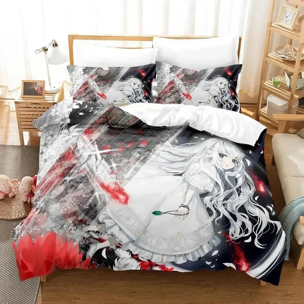 3D Print Game Ender Lilies Quietus Of The Knights Bedding Set Cartoon Anime Three-Piece Set Adult Kid Bedroom Duvet Cover Sets
