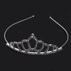 Alloy Diamond-encrusted Children's Headband and Hairband. Metal-encrusted Diamond Princess Hairband for Girls and Small Crown.