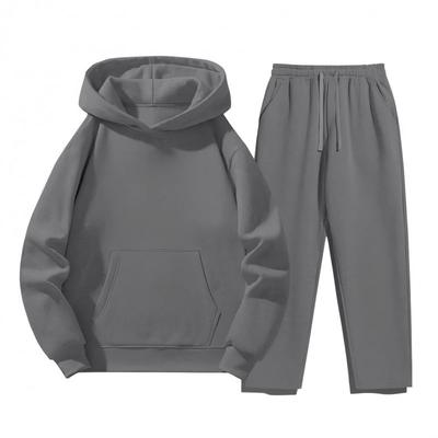 Herre Casual Hettegenser Sett Løstsittende Streetwear Treningsdress Vinter Daglig Bruk