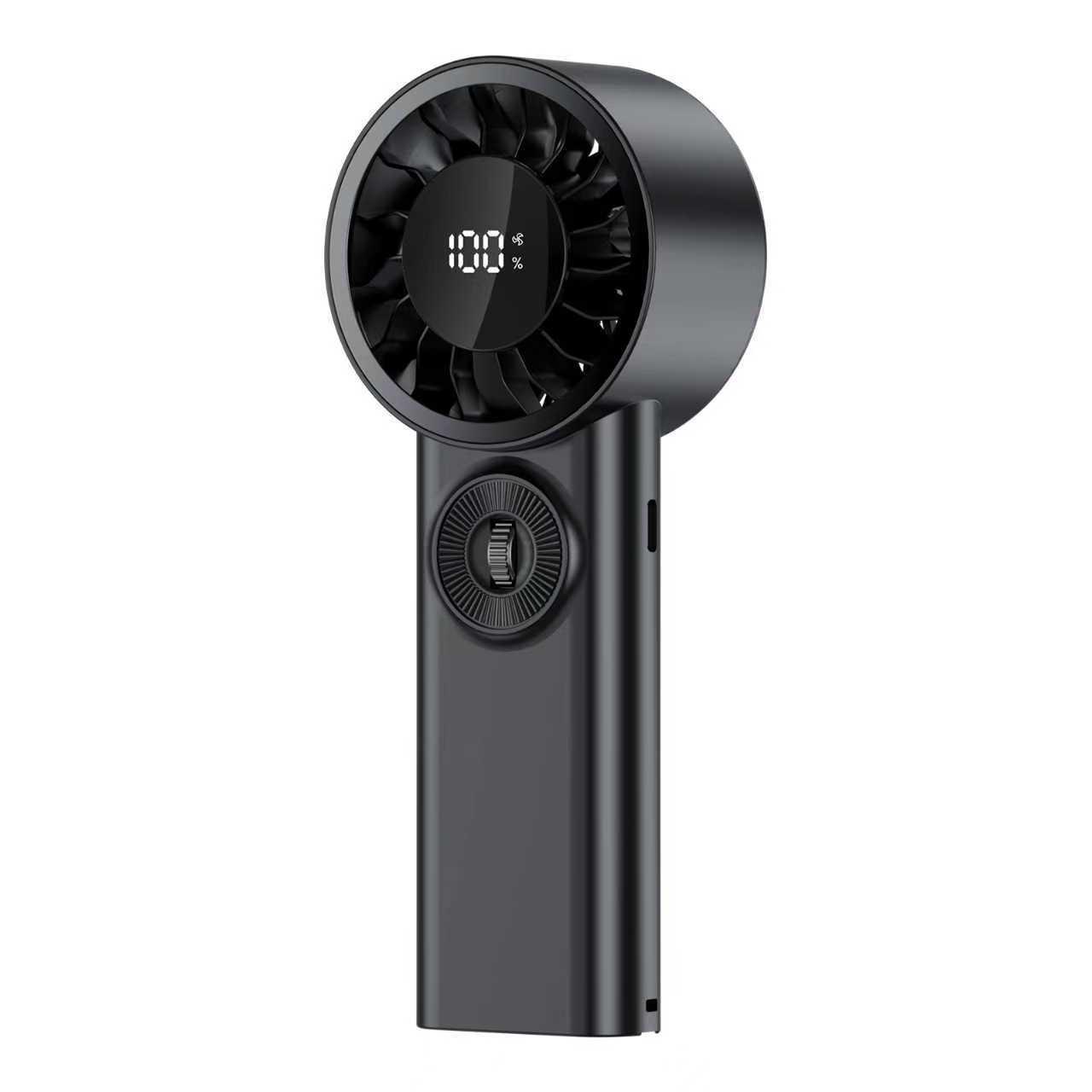 Smart Display Handheld Fan: Compact, Powerful, 100-Speed Portable Outdoor Fan X20 Rechargeable (3600mAh)