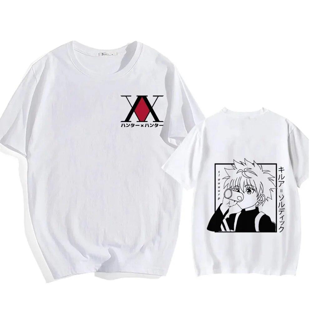 Letnia koszulka unisex WoUnisex bawełniana koszulka Top Kawaii Hunter X Hunter koszulka Killa Zoldyck Casual Comic Street T-Shirt odzież