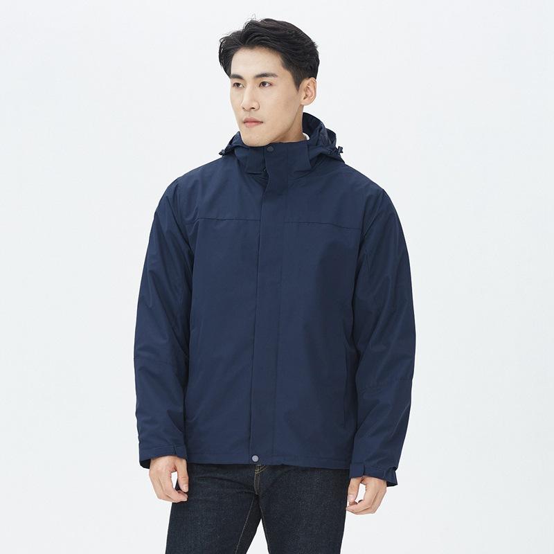 

Jacket Three-in-one Thickened Autumn and Winter New Windproof and Waterproof Outdoor Mountaineering Clothing Fashionable Hooded S