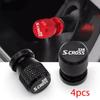 Car Wheel Tire Valve Caps Tyre Stem Covers Airdust Waterproof Accessories For Suzuki SX4 S Cross
