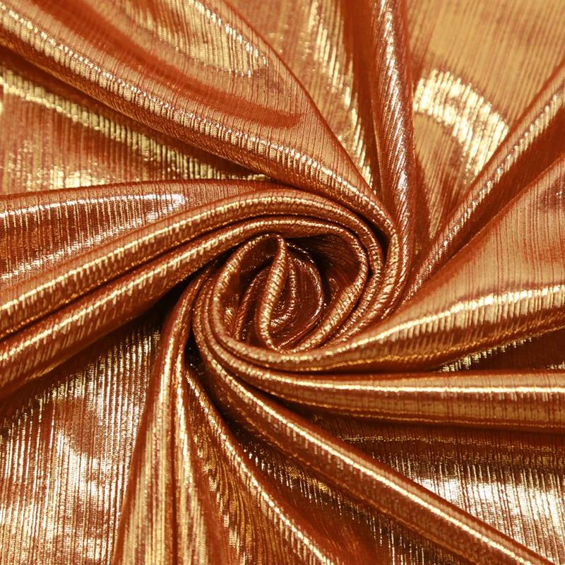 100/300/500cm Metallic Stamping Silver Shiny Fabric Bright Silky Fabric for Diy Sewing Dress Dance Stage Performance Clothes