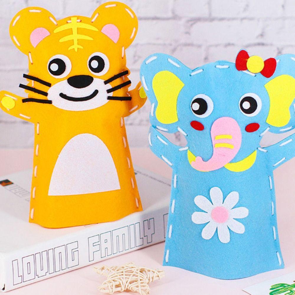 Nylon Kindergarten Teaching Tools Non-woven DIY Crafts Toys Hand Puppets  Parent-child Activities