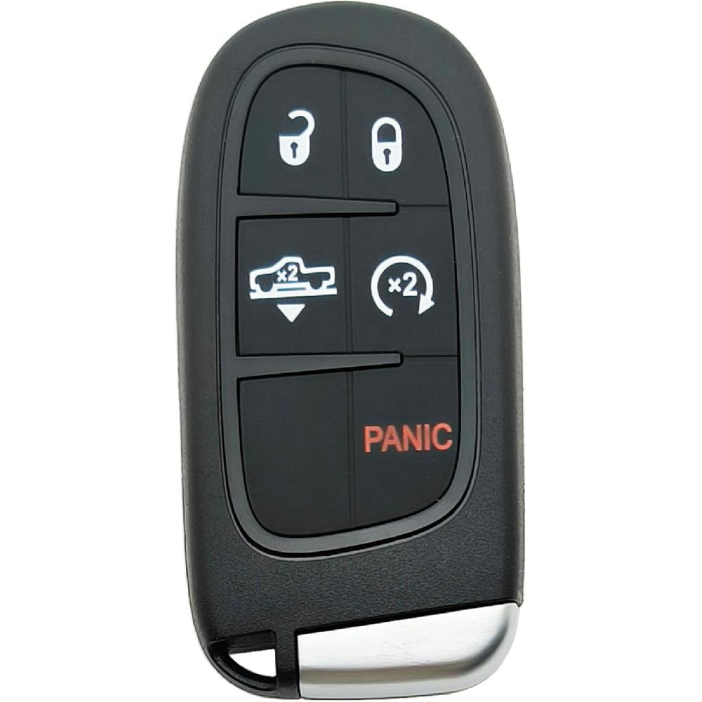 Replacement Key Fob Cover Case fit for 2013-2018 Dodge Ram 1500 2500 3500 Laramie Outdoorsman SLT SXT Pickup Truck Proximity Smart Keyless Entry