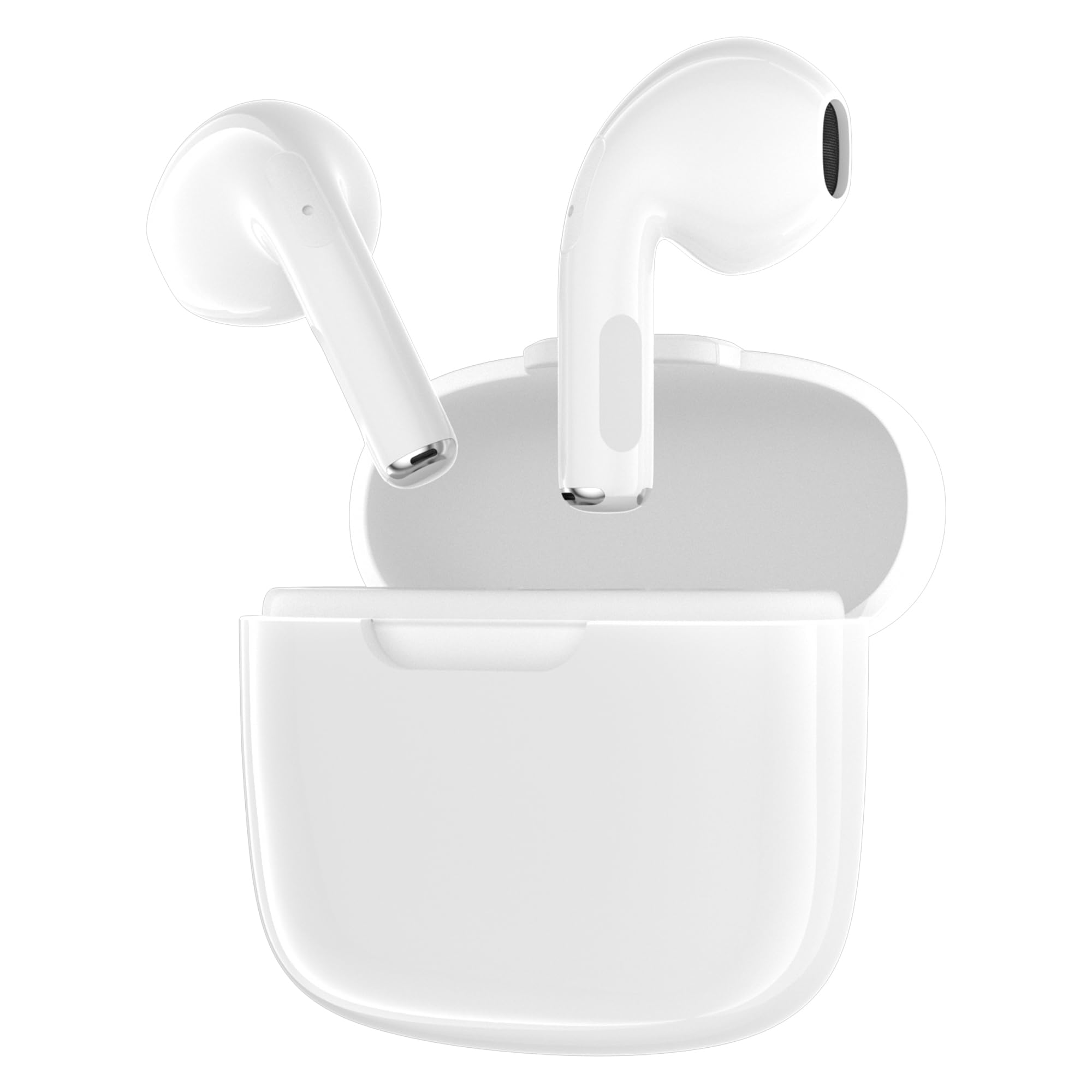 

Design Bluetooth Wireless Earbuds with Touch Auto Sound Quality Deep Low 13mm 4 Hours of Continuous Single Ear Noise Cancelling for and School белый