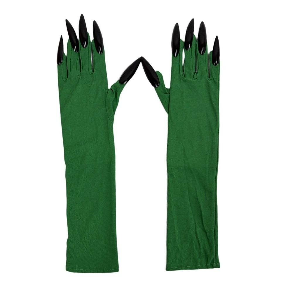 Fancy Props Halloween Cosplay Gloves Long Nails Ghost Claw Mittens  Cosplay Performance