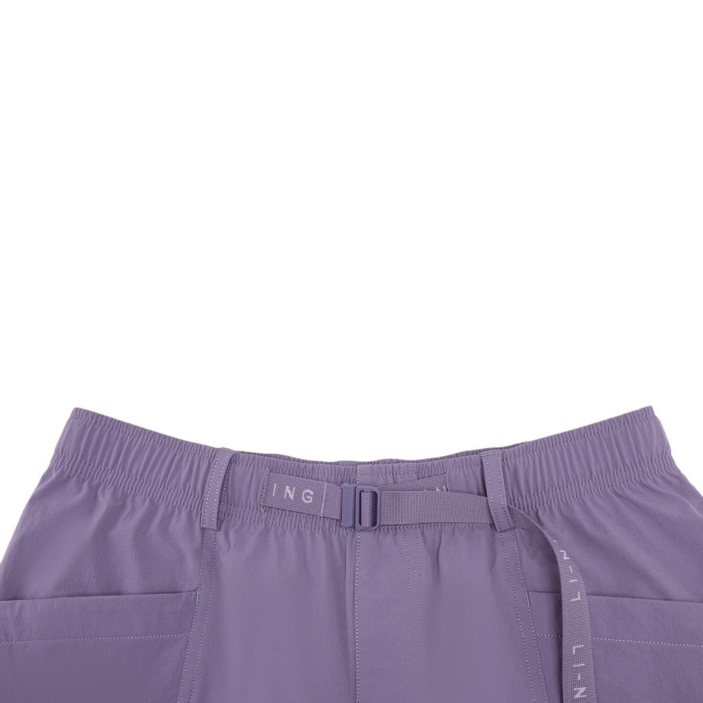 Li Ning Fitness Series Logo Stitching Sports Casual Shorts Women shorts AKSW252-5