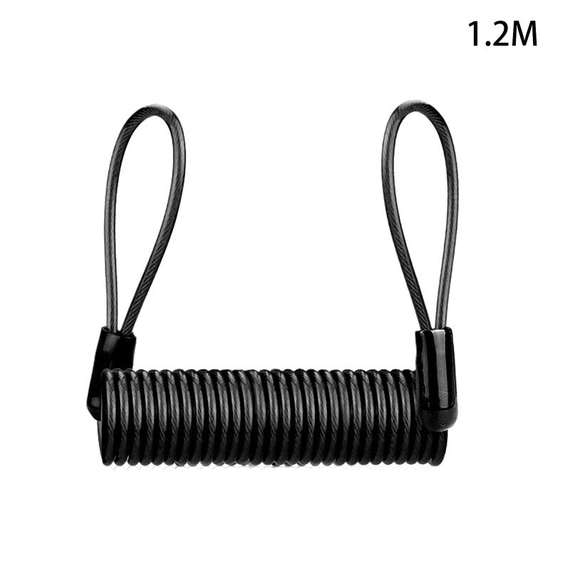 1.5m Disc Lock Reminder Cable, Anti-Theft Motorbike Motorcycle Wheel Disc Brake Alarm Lock Reminder Cable For Motorcycle Parts