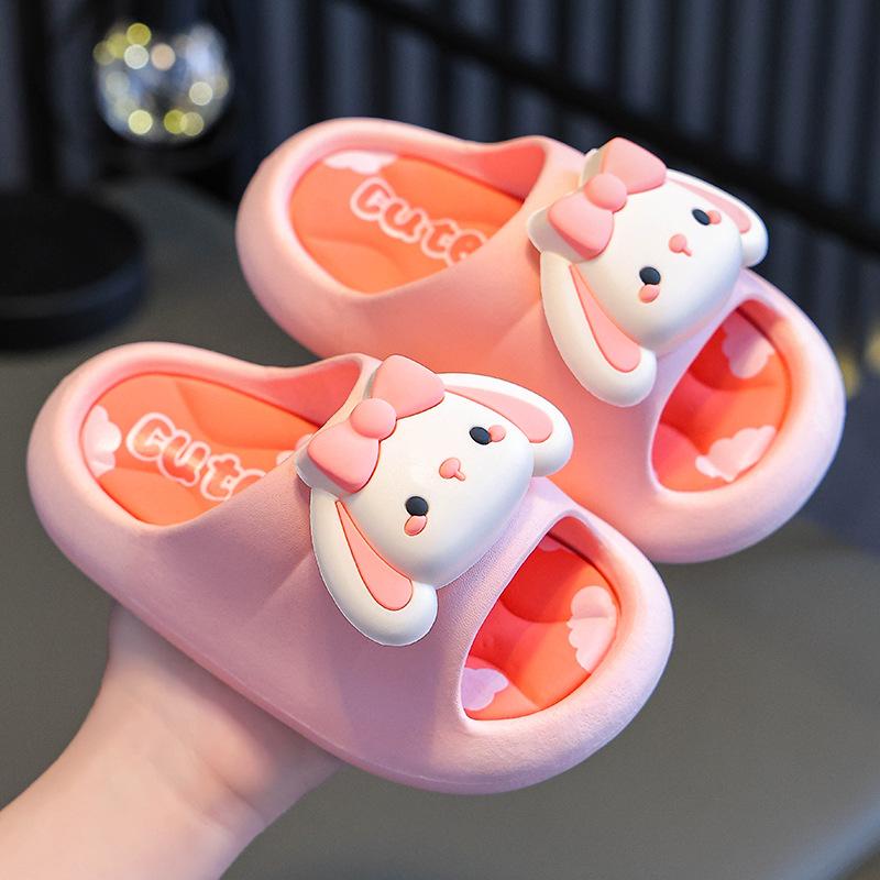 Children's Slippers Summer Boys and Girls Parent-Child Breathable Non-Slip Soft Sole Indoor Bathing Toddler Kids Beach Sandals