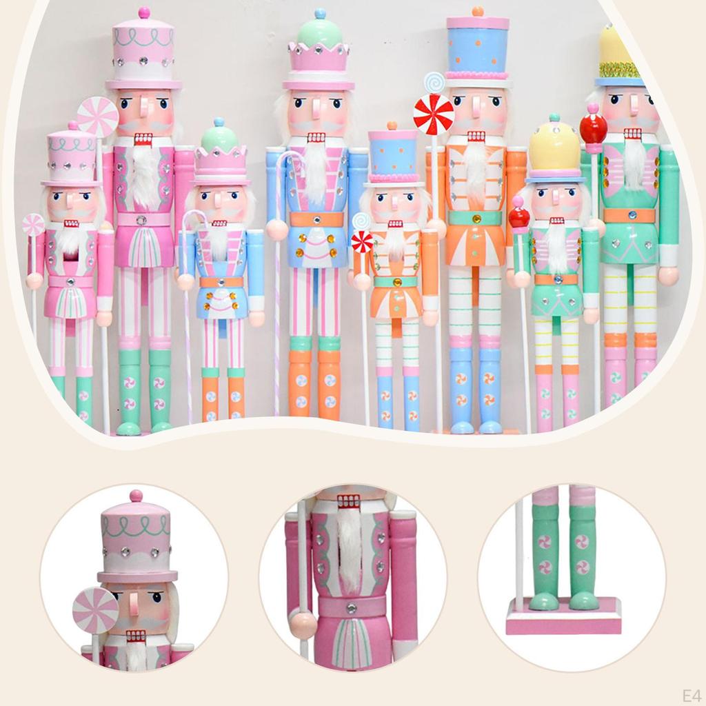 Wooden Nutcracker Ornament Christmas Decoration Collectible Gift Figurine Tabletop
