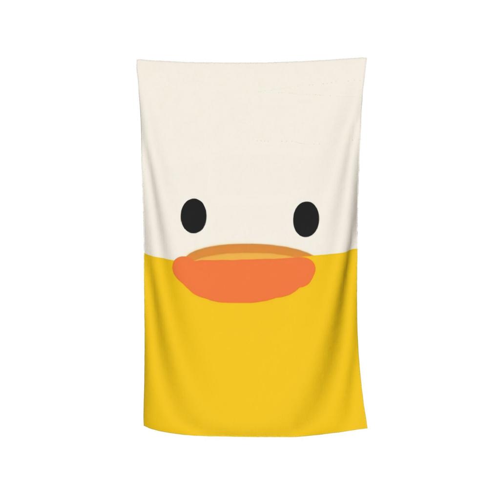 1 Cute Duck Face Beach Towel Single Sided 2D Print Quick Dry Soft Microfiber Towel For Beach Pool Spa Travel Decor Playful Gift