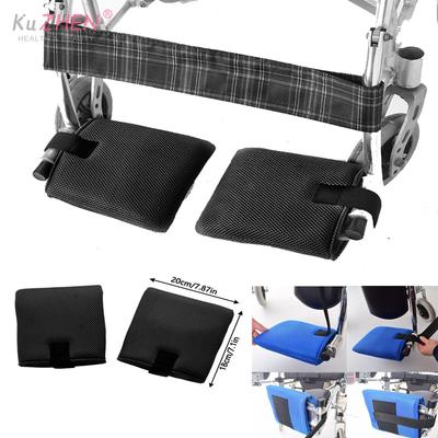 1Pair Wheelchair Footrest Pads Footplate Protector Pad Leg Rest Cushion Foot Protection Pads For Preventing Foot Being Scratched
