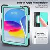 Mecha Style Shockproof Case for IPad 11 A16 2025 10th Air11 M4 M3 M2 Pro11 4th 3th 2th Mini 7 360 Rotating Kickstand Strap Cover