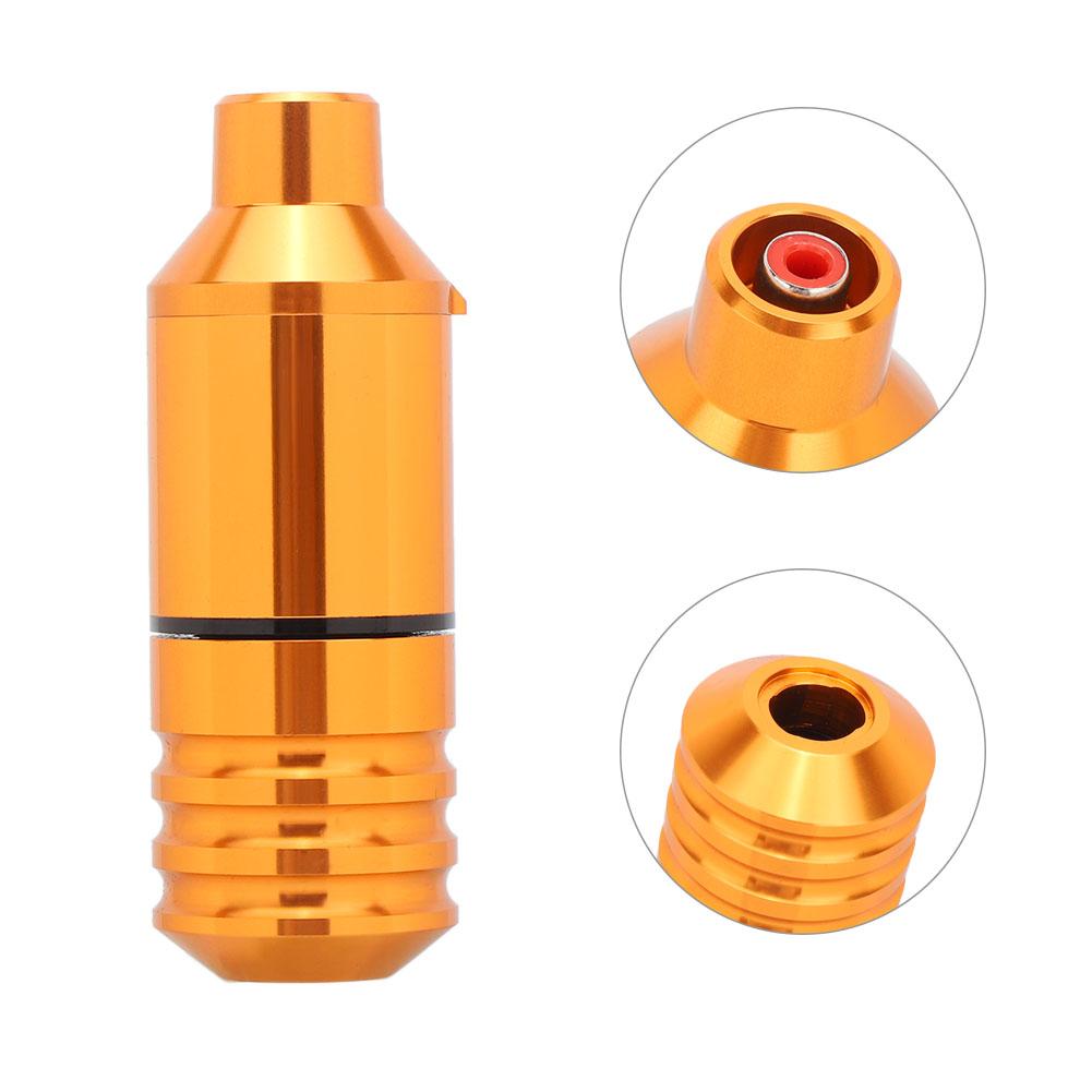 Bärbar Mini Kroppskonst Smink Kort Tatuering Penna Patron Nål Tatueringsmaskin Guld