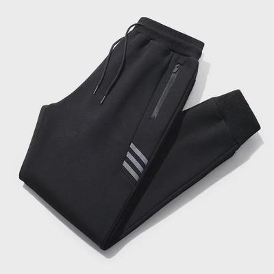 Herren Sporthose mit Bündchen, Taschen, Reißverschluss und Diebstahlschutz - Lässige Jogginghose für grenzüberschreitende Lieferung