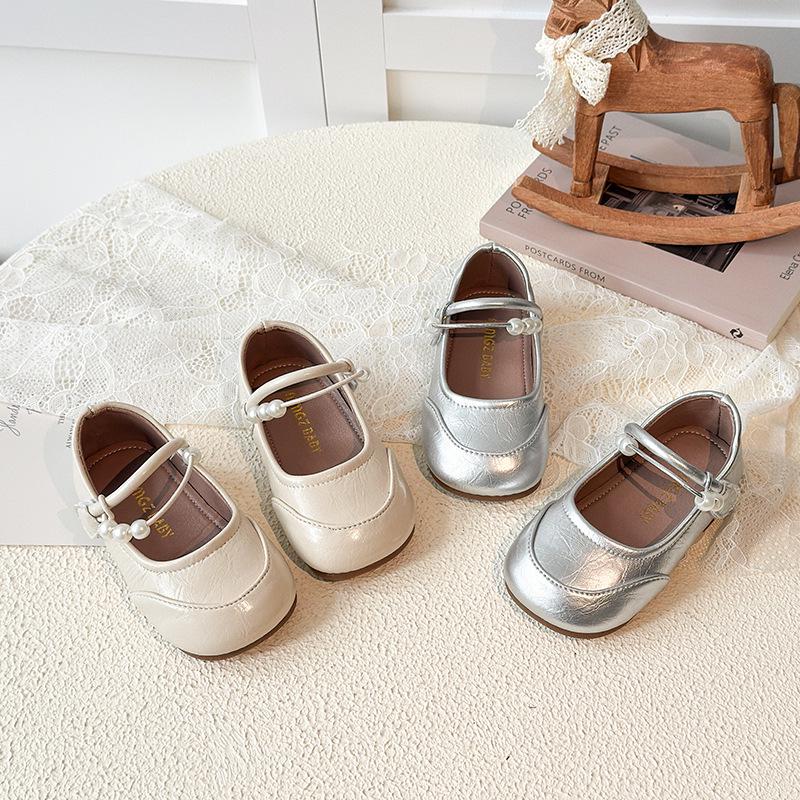 Spring 2026 Girls' Leather Mary Jane Princess Shoes - Soft Sole Performance Style
