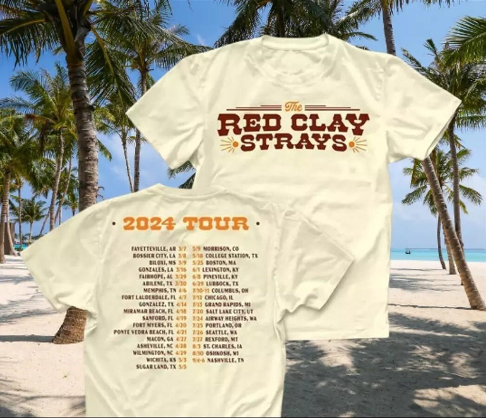 Red Clay Strays Tour 2024 Double Sided T Shirt Full Size S-5XL