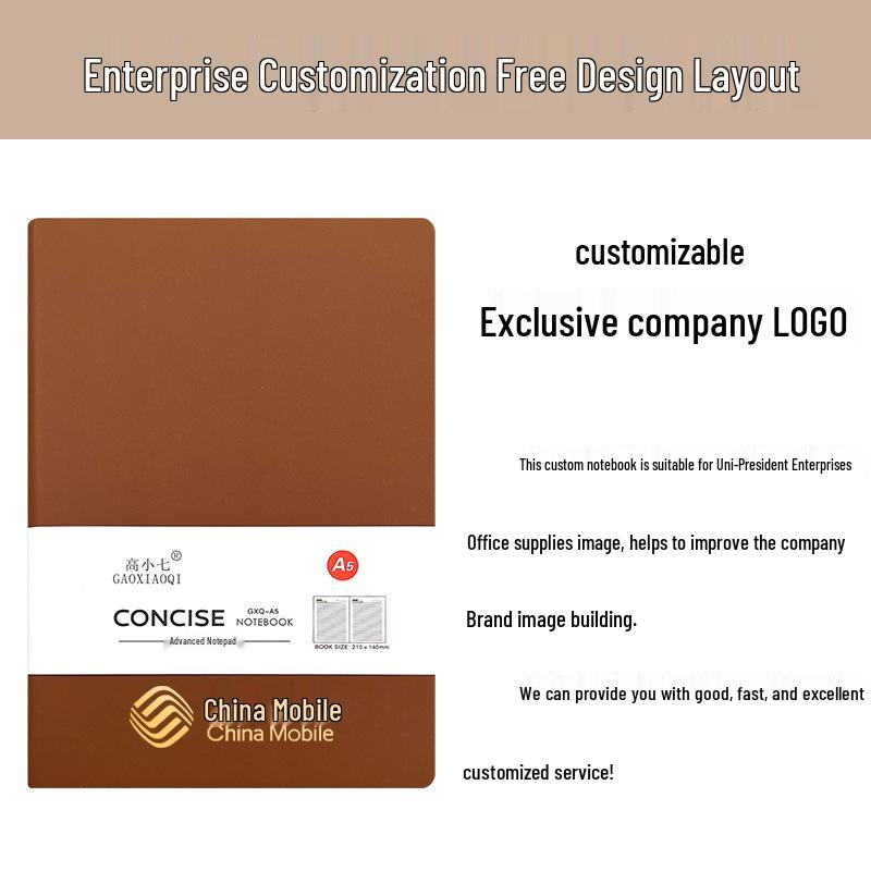 Prémiový zápisník A5 s vlastním logem - Jednoduchý, stylový, kreativní kancelářský a studentský diář