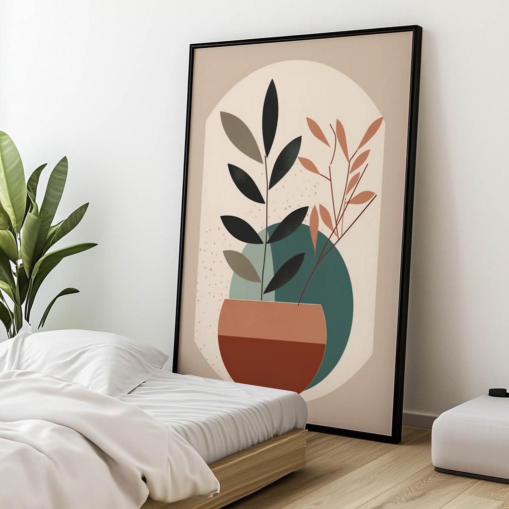 Boho Roślinność Boho Roślinność, 70X100 Cm, Bez Ramy, Papier Matowy 230 Gsm