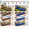 Air Mattress with Pillow Camping Sleeping Mat & Built-in Pump, Ultralight Single Portable Person Mattress, Inflatable for Outdoor Backpacking