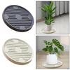 Circular Plant Stand for Effortless Flower Pot Mobility