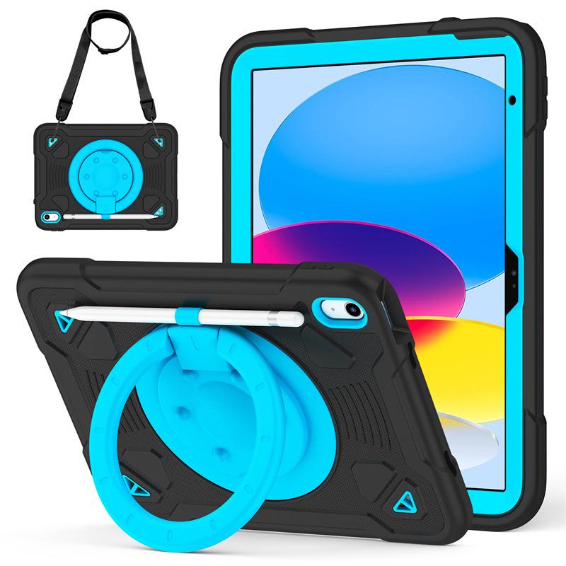 Samsung Tab A11 Cartoon Silicone Wristband Holder Case with Pen Slot