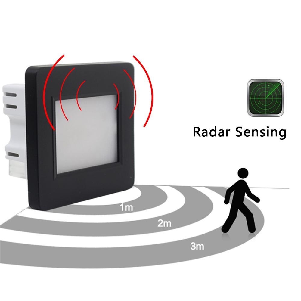 

Настенный светильник SANDIY, радарное обнаружение, лестничные светильники, встраиваемый датчик движения, бра, светодиодный ночник для ступенчатого фойе, гостиной