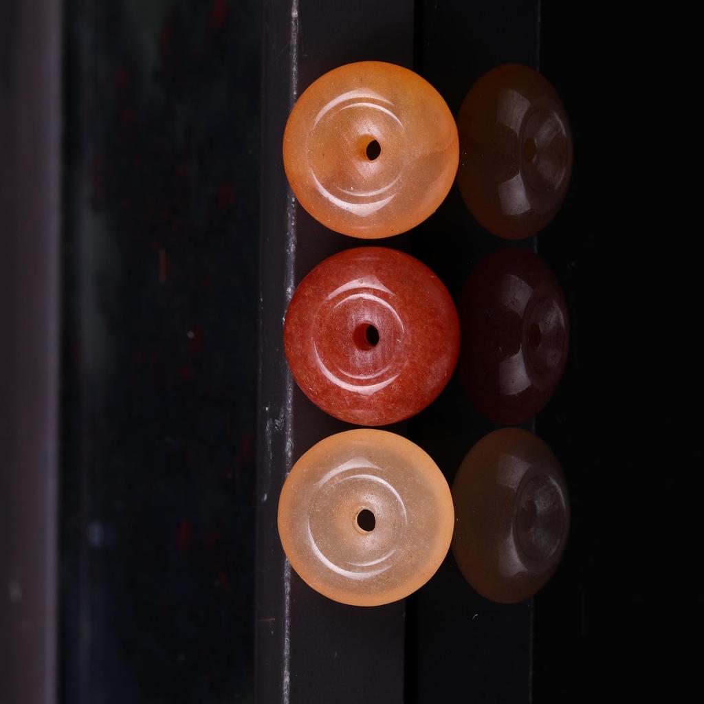 Dongling White Jade Safety Buckle Pendant - Gold Silk Jade DIY Accessory