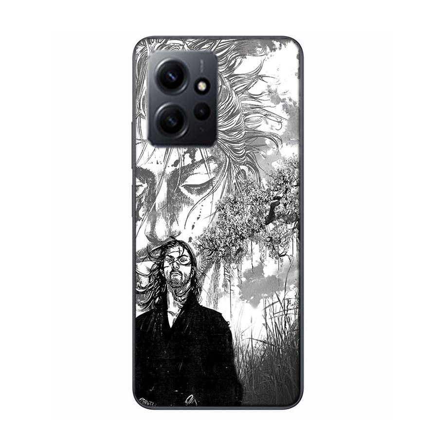 Manga Vagabond Phone Case For Redmi Note 14 15 Pro 5G 13 12 Pro Plus 11 11T 11E 11S 10 Pro 10S 9 9S Cover Cell Clear TPU Capa Co