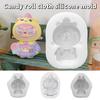 Kawaii Labubu Silicone Mould Cute Cartoon Image Baking Mold Diy Chocolate Cake Candy Baking Mold Craft Making Tools