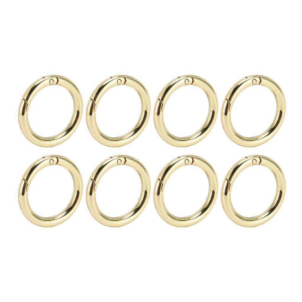 20Pcs Spring O Rings 1.69in Diameter 0.24in Thick Strong Copper Secure Closure Spring Buckles for Purse Bag Jewelry DIY