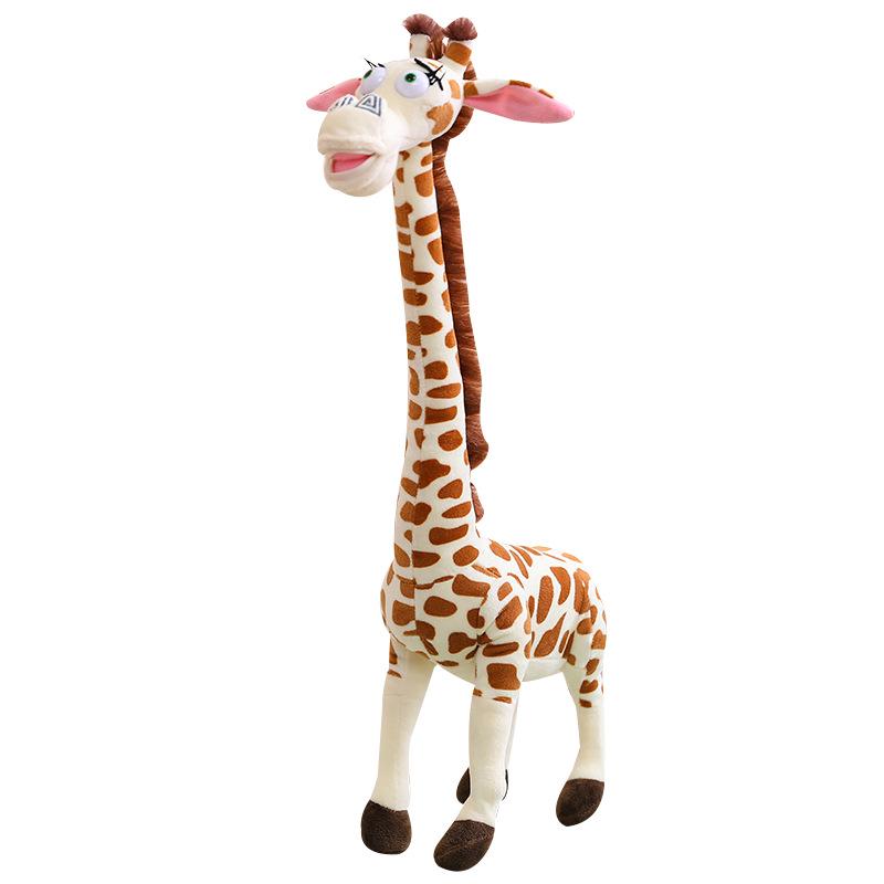 Posable Large Giraffe Plush Toy - Rideable Living Room Decoration Ornament