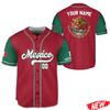 Custom Name Mexico Baseball Shirt For Men Sports Jersey Tops Summer Quick Dry Shirt Outdoor Short Sleeve Mexican Tee Shirts