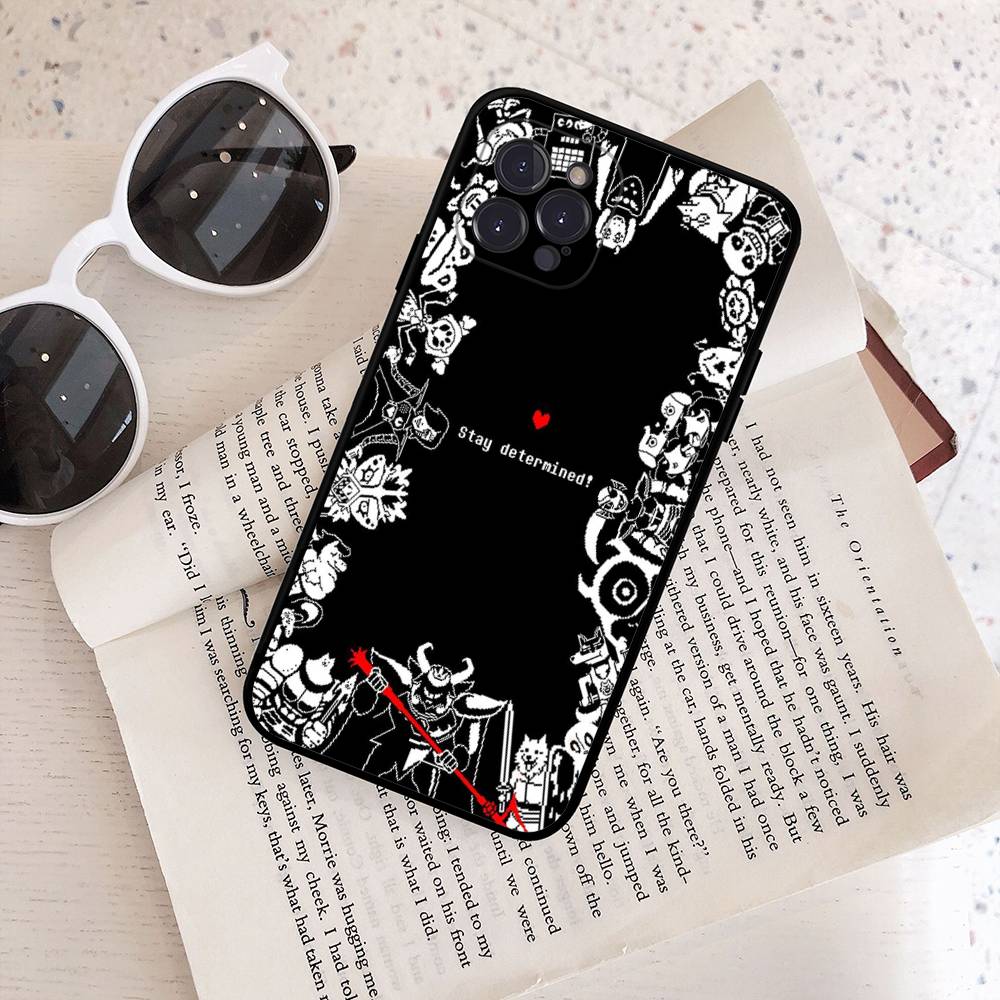 U-Undertale Game Phone Case For IPhone 17 Air 16 15 14 Plus 13 12 Mini 11 Pro Max Black Cover