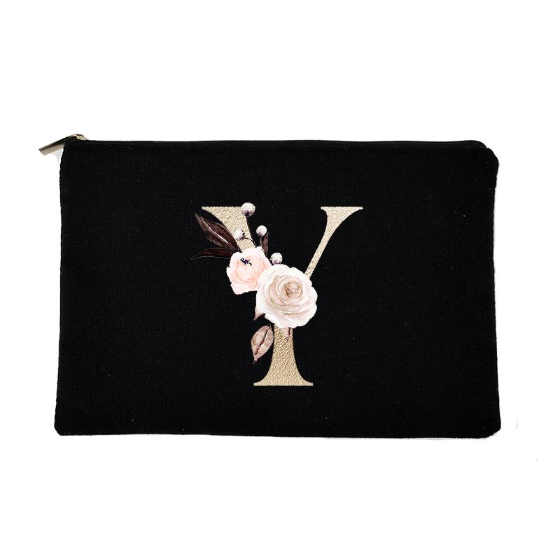 Bridesmaid Makeup Bag Letter Print Travel Cosmetic Case Female Beauty Organizer Toiletry Storage Pouch Purse Wedding Bride Gift