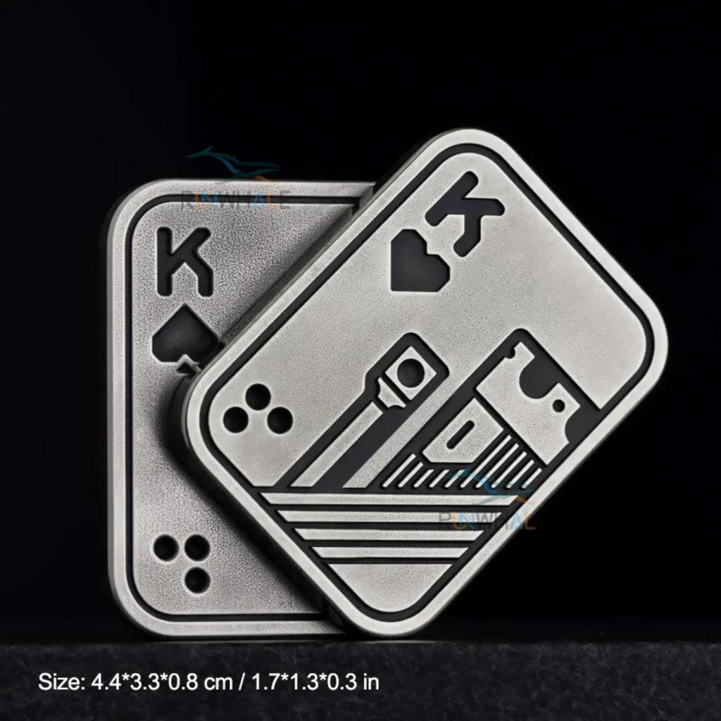 1PC Fidget Toy Adult Mens Irritable Table Toy EDC Metal Fidget Slider Magnetic Poker Push Card Adult Irritable Toy Anxiety Diso