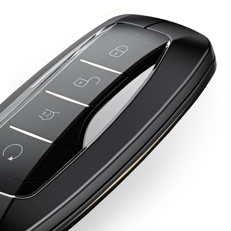 BYD Aluminum Alloy Car Key Case for Qin Pro, Song Pro, Tang, Han - Creative Metal Shell Cover