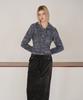 Etmont Velvet Banding Logo Skirt, Charcoal