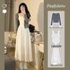 2025 Early Autumn Women's Three-Piece Set: Cardigan, Camisole, and Slimming Skirt