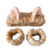 Popular Furry Plush Hairband and Wrist Wash Band for Female Everyday Use Face Washing Makeup Mask Application Headwear