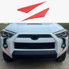 Front Fog Light Decals Compatible with 2014-2024 Toyota 4Runner Accessories Front Bumper Grill Trim ABS Plastic Material (Black)