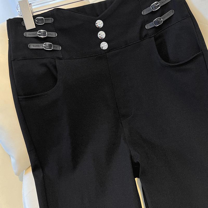 Early Spring High Waist Plus Size Pencil Pants - Extra Large, High Stretch, Slimming, Casual Fit for Women