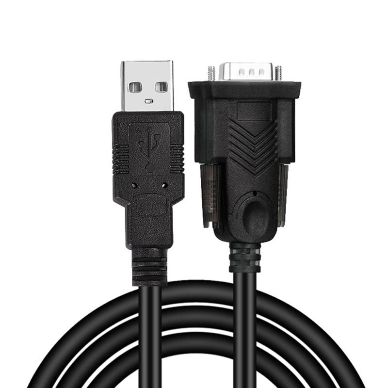 

USB to RS232 Serial 9Pin Male Adapter Cable Connector Data Cable for Electronic Device Camera Desktop Laptop Printer 1