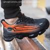 Fashion Men Air Cushion Sport Safety Shoes Fashion Steel Toe Sneakers Anti-smash Anti-puncture Protective Shoes Man Safety Work Boots
