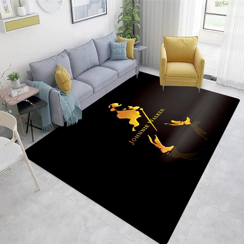 

Whiskey J-Johnnie Walker Logo Carpet Floor Mat - Sofa Wine Cabinet Bathroom Decoration Area Rug Gift 40cm x 60cm