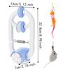 Retractable Hanging Door Cat Toy Elastic Kitten Teasing Toy Automatic Lifting Cat Toy  Pet Exercise
